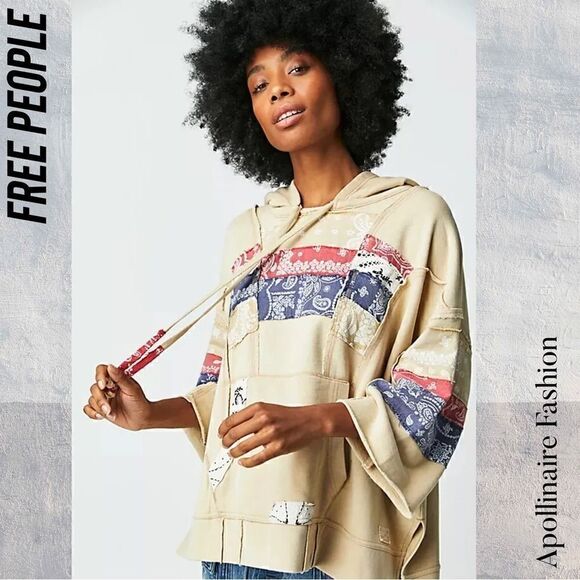 WE THE FREE HERITAGE HOODIE OVERSIZED SLOUCHY NEW LARGE VINTAGE - Picture 3 of 6